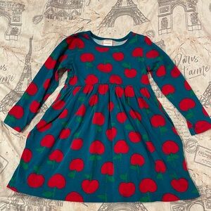 Hanna Anderson Apples Dress size 100 - 4